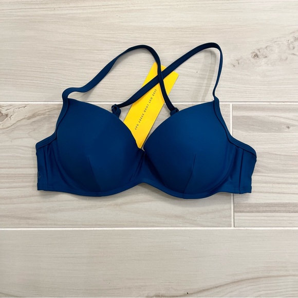 NWT Lole Kapiti Crossback Bikini Top | Size M/B in Sailor Blue - Picture 1 of 9